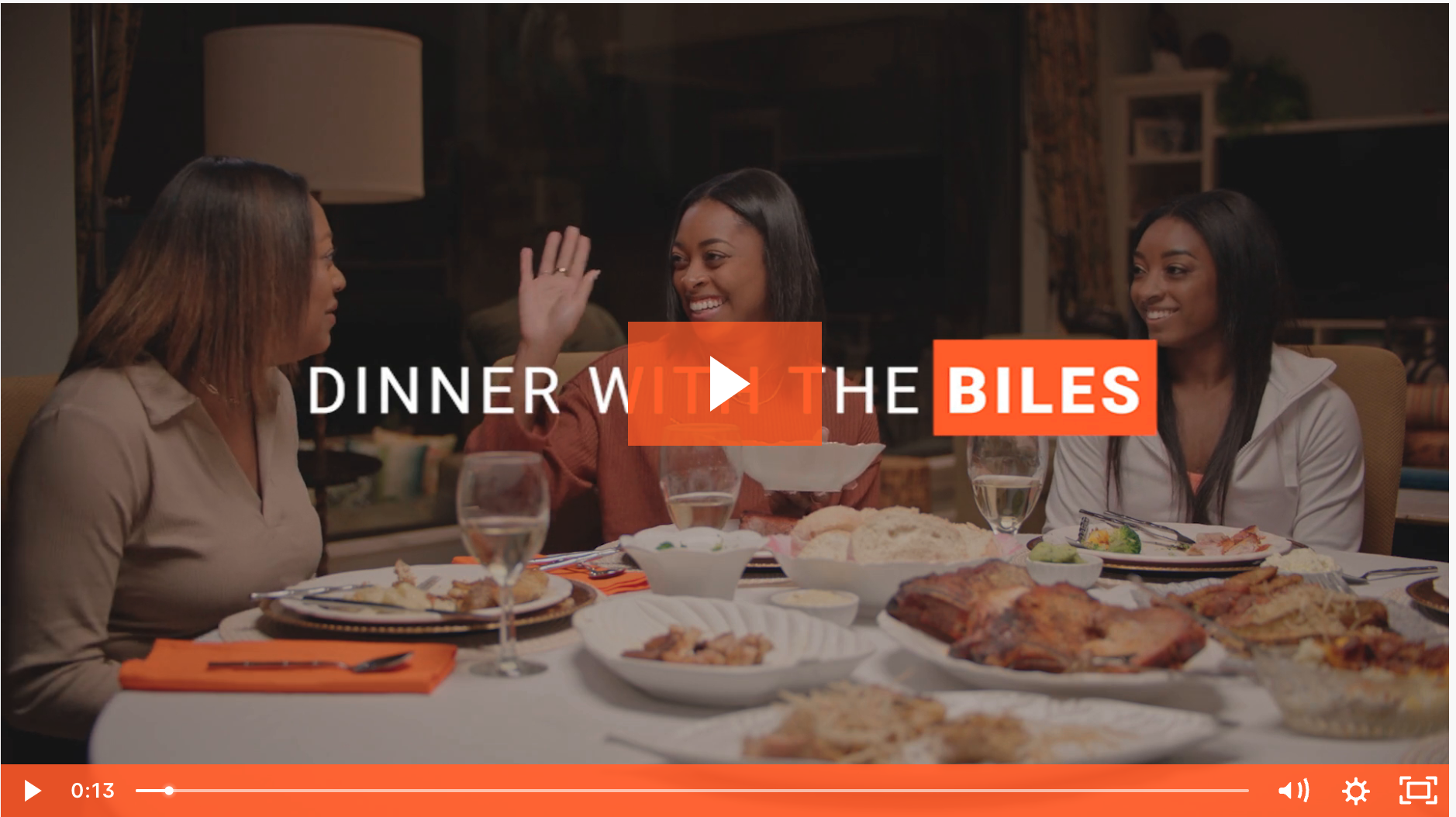 Dinner with the Biles