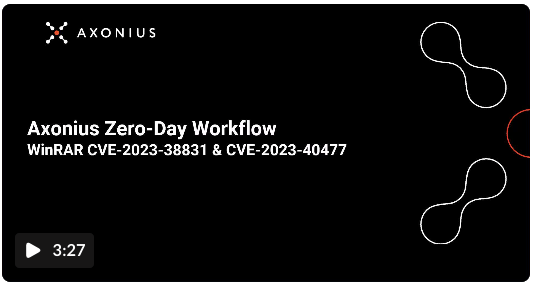 Using Axonius to Identify Zero-Day WinRAR Vulnerabilities CVE-2023-40477 and CVE-2023-38831